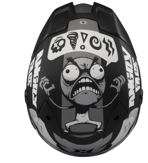 Axxis Fenix Angry Face Mat Siyah Gri